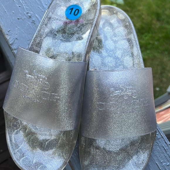 Brand new size 10 coach clear sandals. - Picture 2 of 4
